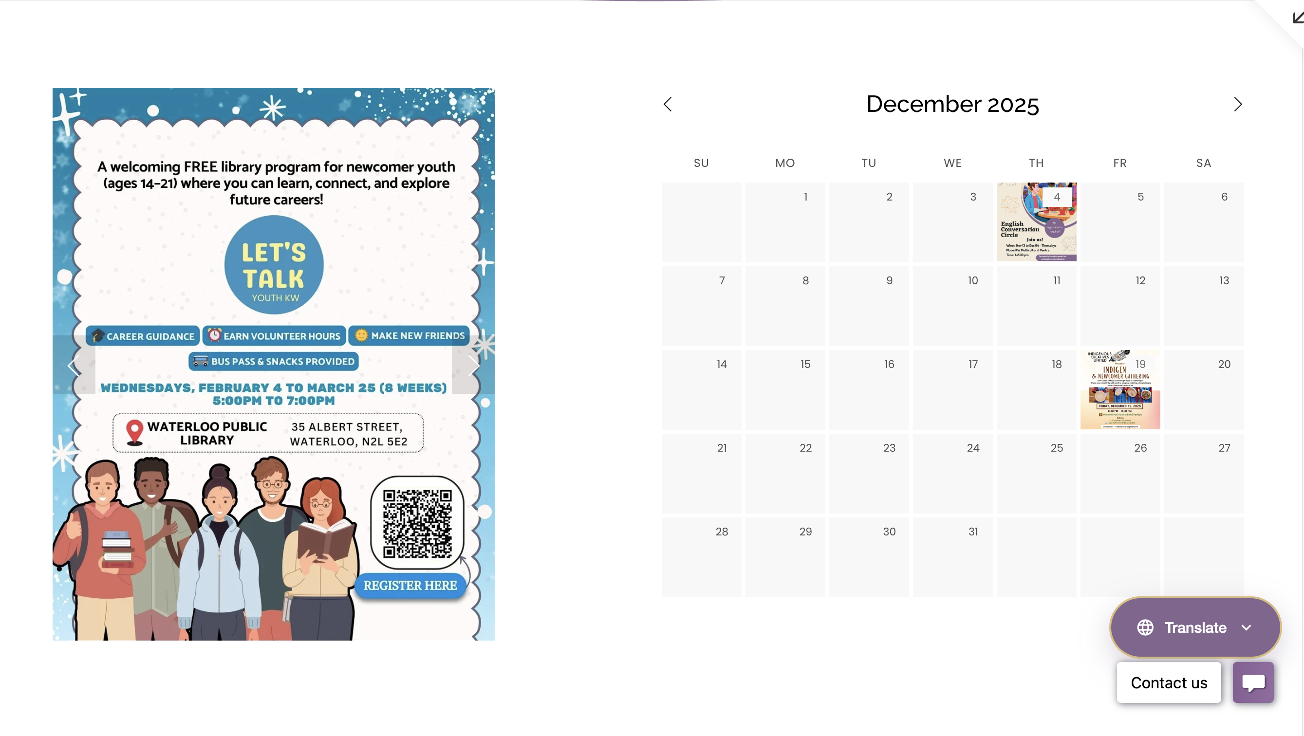 After: Event Calendar