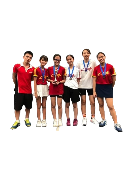 With my tennis team